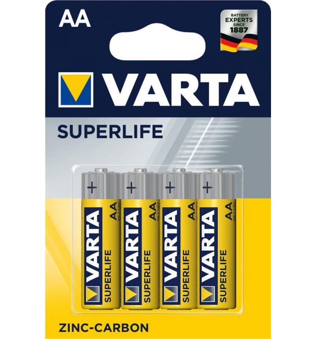VARTA Батарейка SUPERLIFE AA BLI 4 ZINC-CARBON