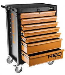 Шкаф-тележка для инструмента NEO, 7 ящиков, 680x460x1030мм, грузоподъемность 280 кг, стальной корпус