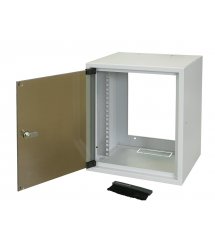 Шкаф ZPAS 10" 7U, глубина 260мм. стекл.дверь, серый