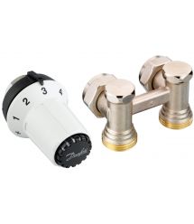 Комплект термостатический Danfoss RAS-CK + RLV-KS 1/2", угловой