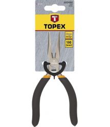 Topex Плоскогубці подовжені прямі, прецизійні, 130мм