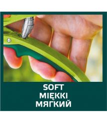 Секатор VERTO садовый с наковаленкой, регулирование ширины