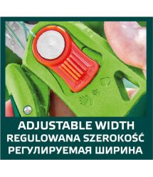 Секатор VERTO садовый с наковаленкой, регулирование ширины