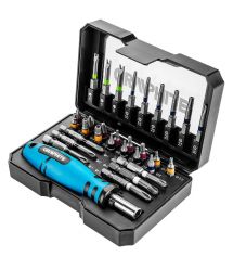 Graphite Біти, набір 31шт, 1/4", бітотримач, PH,R,HT,TT, кейс