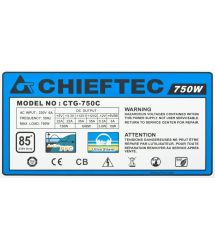 Блок питания CHIEFTEC RETAIL A-80 CTG-750C,12cm fan,a/PFC,24+8,4xPeripheral,6xSATA,2xPCIe,modular