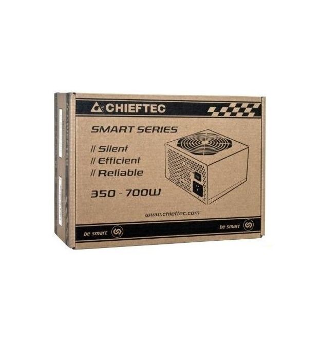 Блок питания CHIEFTEC RETAIL Smart GPS-600A8,12cm fan,a/PFC,24+4+4,2xPeripheral,1xFDD,4xSATA,2xPCIe