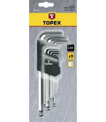 Набор ключей шестигранных TOPEX HEX 1.5-10мм 9шт