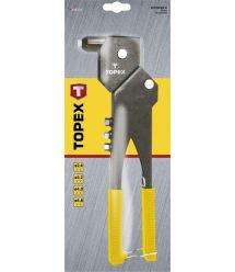Заклепочник TOPEX для заклепок алюминиевых 2.4, 3.2, 4.0, 4.8 мм, несколько положений