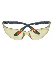 Очки NEO защитные противоосколочные из поликарбоната, желтые линзы, регулировка длины и угла дужек, стойкие к царапинам, CE