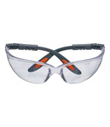 Очки NEO защитные противоосколочные из поликарбоната, белые линзы, регулировка длины и угла дужек, стойкие к царапинам, CE