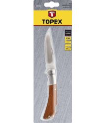 Нож TOPEX универсальный, лезвие 80 мм, складной