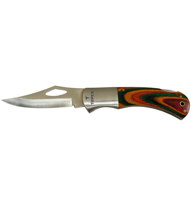 Нож TOPEX универсальный, лезвие 70 мм, складной