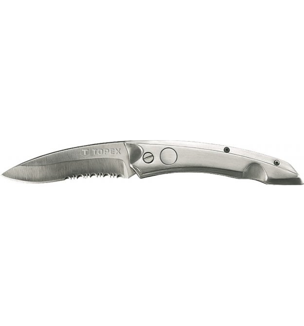 Нож TOPEX универсальный, лезвие 80 мм, пружинный