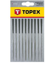 Надфили TOPEX игольчатые по металлу, набор 10 шт.