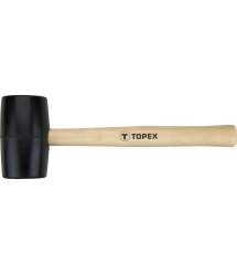 Киянка TOPEX резиновая O 58 мм, 450 г, рукоятка деревянная