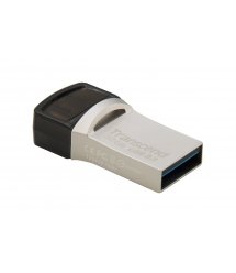 Накопичувач Transcend 32GB USB 3.1+Type-C 890 R90/W30MB/s Metal Silver