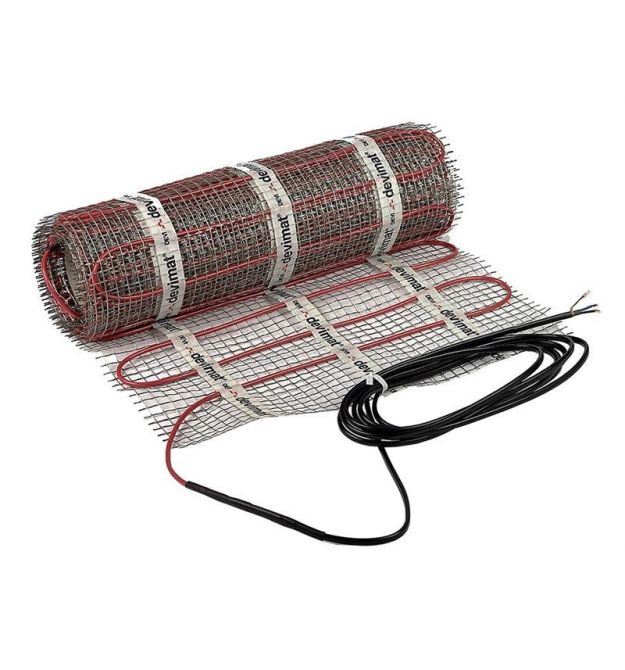 Мат нагревательный DEVI comfort 150T, 2х жильный, 2,5кв.м, 375W, 0.5х5м, 230V