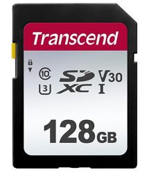 Transcend SDXC/SDHC 300S[Карта пам'яті SD 128GB C10 UHS-I R100/W40MB/s]