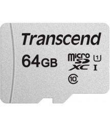 Карта памяти Transcend 64GB microSDXC C10 UHS-I R95/W40MB/s + SD адаптер