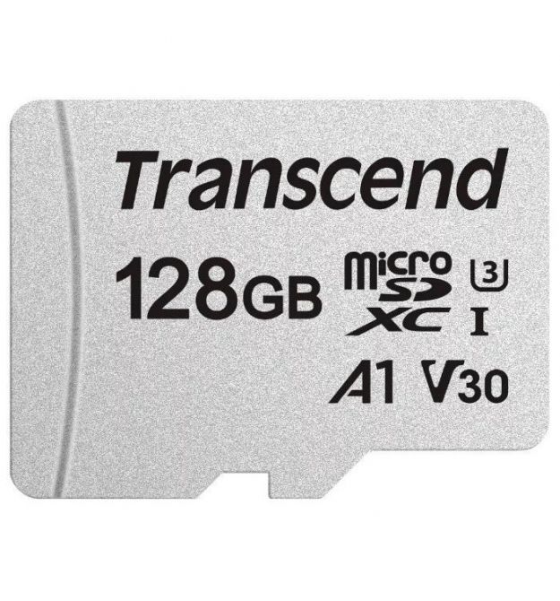 Transcend Карта пам'яті microSD 128GB C10 UHS-I R100/W40MB/s + SD
