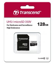 Карта памяти Transcend 128GB microSDXC C10 UHS-I U1 High Endurance (170TB)