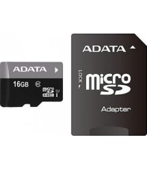 Карта пам'яті ADATA 16GB microSDHC C10 UHS-I + SD