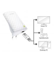 Повторитель Wi-Fi сигнала TP-LINK RE200 AC750 1хFE LAN