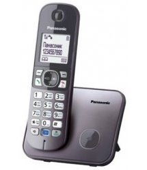 Радиотелефон DECT Panasonic KX-TG6811UAM, Metallic