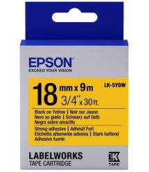 Epson LK-5YBW для LW-400/400VP/700 Strng adh Blk/Yell 18mm/9m