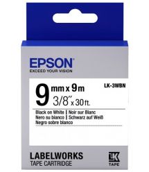 Картридж с лентой Epson LK3WBN принтеров LW-300/400/400VP/700 Std Blk/Wht 9mm/9m