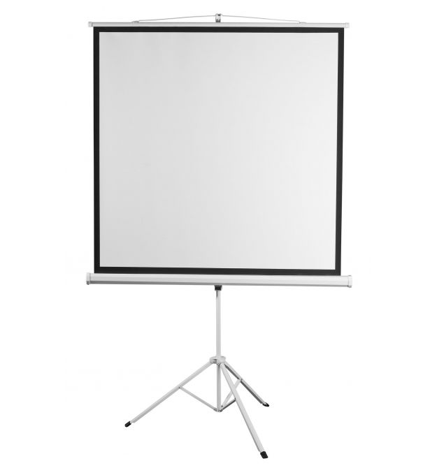 2E Екран на тринозі, 1:1, 118", (2.13*2.13 м)
