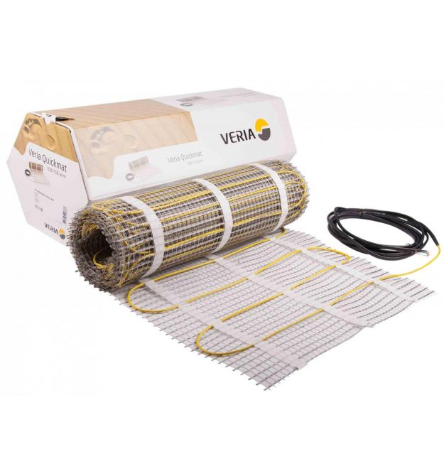 Мат нагревательный DEVI Veria Quickmat 150, 2х жильный, 1.0кв.м, 150W, 0.5х2м, 230V