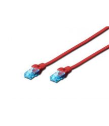Патч-корд DIGITUS CCA CAT 5e UTP, 3м, AWG 26/7, PVC, красний