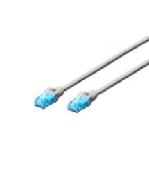 Патч-корд DIGITUS CCA CAT 5e UTP, 3м, AWG 26/7, PVC, серый