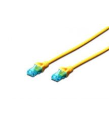 Патч-корд DIGITUS CCA CAT 5e UTP, 2м, AWG 26/7, PVC, желтый