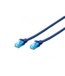 Патч-корд DIGITUS CCA CAT 5e UTP, 0.5м, AWG 26/7, PVC, синий