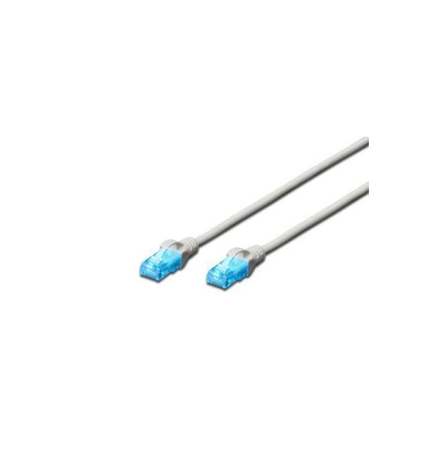 Патч-корд DIGITUS CCA CAT 5e UTP, 0.5м, AWG 26/7, PVC, серый