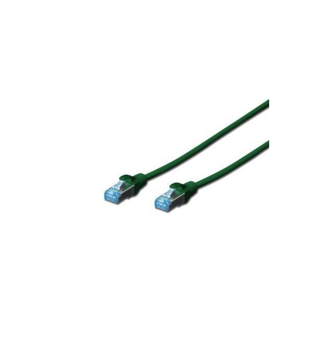Патч-корд DIGITUS cat.5e,SF-UTP,2м,AWG 26/7,зеленого цвета
