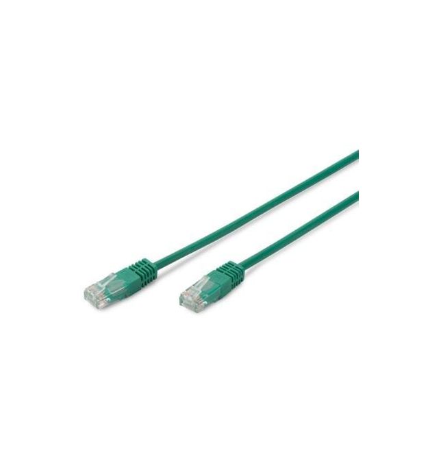 Digitus CAT 5e UTP, 1м, AWG 26/7, PVC, зелений