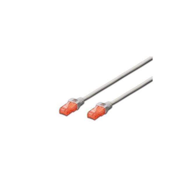 Патч-корд DIGITUS CAT 6 UTP, 2м, AWG 26/7, Cu, LSZH, серый