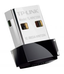 WiFi-адаптер TP-Link TL-WN725N 802.11n, 2.4 ГГц, N150, USB 2.0, nano