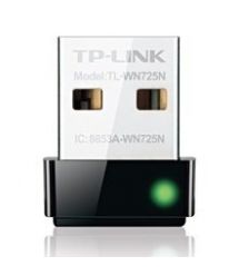 WiFi-адаптер TP-Link TL-WN725N 802.11n, 2.4 ГГц, N150, USB 2.0, nano