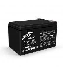 Аккумуляторная батарея AGM RITAR RT12120B, Black Case, 12V 12.0Ah (151х98х 95 (101) ) Q4