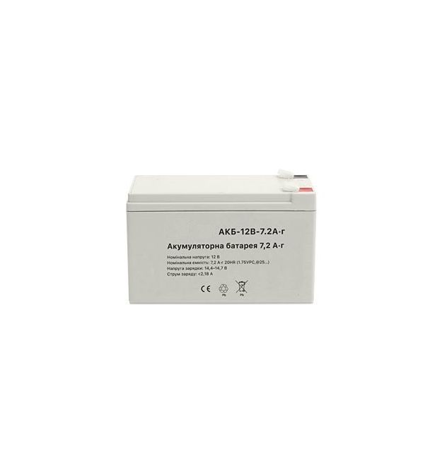 Аккумуляторная свинцово-кислотная батарея 12В/7.2ач