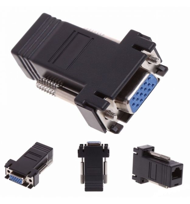 Пассивный удлинитель VGA, RJ-45 to VGA
