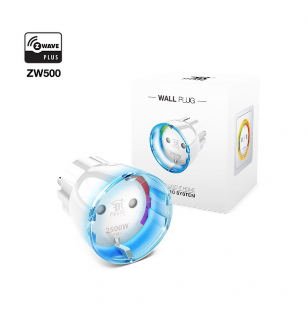 Розеточный выключатель со счетчиком электроэнергии FIBARO Wall Plug — FIBEFGWPF-102-5 (FIB_FGWPF-101)