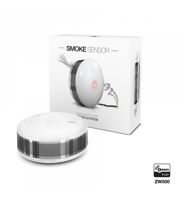 Датчик задымления и температуры FIBARO Smoke Sensor — FIBEFGSD-002 (FIB_FGSS-101)