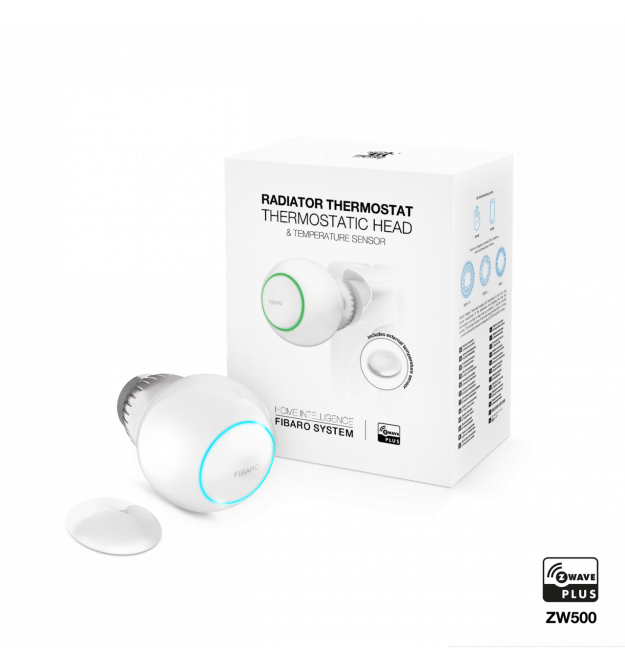 Радиаторный термостат с внешним датчиком температуры FIBARO Radiator Thermostat Starter Pack — FIBEFGT-START