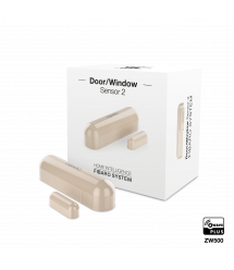 Датчик открытия двери/окна и температуры FIBARO Door/Window Sensor 2 Открытия окна/двери, Температура, (beige) бежевый