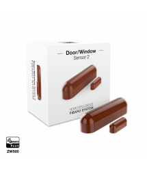 Датчик открытия двери/окна и температуры FIBARO Door/Window Sensor 2 Открытия окна/двери, Температура, (brown) коричневый